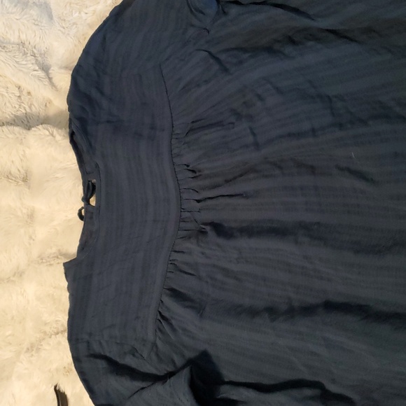 Knox Rose Navy Boho Top S - Picture 2 of 8